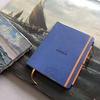 image:imageRhodia 117795C  Soft Notebook Meeting Orange  A5  PrePrinted DateNotesAction160 Detachable Pages  Clairefontaine Paper 90gMarquePage Pencil Holder  Faux Leather Cover  RhodiaramaSapphire Blue