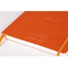 image:imageRhodia 117795C  Soft Notebook Meeting Orange  A5  PrePrinted DateNotesAction160 Detachable Pages  Clairefontaine Paper 90gMarquePage Pencil Holder  Faux Leather Cover  RhodiaramaTangerine