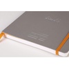 image:imageRhodia 117795C  Soft Notebook Meeting Orange  A5  PrePrinted DateNotesAction160 Detachable Pages  Clairefontaine Paper 90gMarquePage Pencil Holder  Faux Leather Cover  RhodiaramaSilver