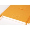 image:imageRhodia 117795C  Soft Notebook Meeting Orange  A5  PrePrinted DateNotesAction160 Detachable Pages  Clairefontaine Paper 90gMarquePage Pencil Holder  Faux Leather Cover  RhodiaramaOrange
