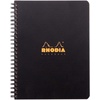 image:imageRhodia 119910C  Spiral Notebook Full Bound Black A5  Small Tiles  160 Detachable pages Perf 6 Holes  Clairefontaine Paper 90g  Polypro Cover Plastic  RhodiactiveA5