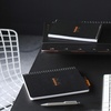 image:imageRhodia 119910C  Spiral Notebook Full Bound Black A5  Small Tiles  160 Detachable pages Perf 6 Holes  Clairefontaine Paper 90g  Polypro Cover Plastic  RhodiactiveA5