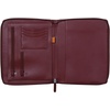image:imageRhodia 168102C  Rhodiarama Small Leatherette Zipped Portfolio for Notepad or Tablet 195x255cm gusseted Tablet Pocket 2 Zipped Pockets Card Holder Pencil Holder  SageBurgundy