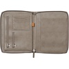 image:imageRhodia 168102C  Rhodiarama Small Leatherette Zipped Portfolio for Notepad or Tablet 195x255cm gusseted Tablet Pocket 2 Zipped Pockets Card Holder Pencil Holder  SageTaupe