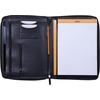 image:imageRhodia 168102C  Rhodiarama Small Leatherette Zipped Portfolio for Notepad or Tablet 195x255cm gusseted Tablet Pocket 2 Zipped Pockets Card Holder Pencil Holder  SageBlack