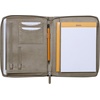 image:imageRhodia 168102C  Rhodiarama Small Leatherette Zipped Portfolio for Notepad or Tablet 195x255cm gusseted Tablet Pocket 2 Zipped Pockets Card Holder Pencil Holder  SageTaupe
