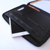 image:imageRhodia 168102C  Rhodiarama Small Leatherette Zipped Portfolio for Notepad or Tablet 195x255cm gusseted Tablet Pocket 2 Zipped Pockets Card Holder Pencil Holder  SageTaupe