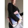 image:imageRhodia 168102C  Rhodiarama Small Leatherette Zipped Portfolio for Notepad or Tablet 195x255cm gusseted Tablet Pocket 2 Zipped Pockets Card Holder Pencil Holder  SageBurgundy