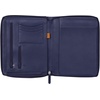 image:imageRhodia 168102C  Rhodiarama Small Leatherette Zipped Portfolio for Notepad or Tablet 195x255cm gusseted Tablet Pocket 2 Zipped Pockets Card Holder Pencil Holder  SageMidnight Blue