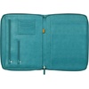 image:imageRhodia 168102C  Rhodiarama Small Leatherette Zipped Portfolio for Notepad or Tablet 195x255cm gusseted Tablet Pocket 2 Zipped Pockets Card Holder Pencil Holder  SagePeacock