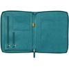 image:imageRhodia 168102C  Rhodiarama Small Leatherette Zipped Portfolio for Notepad or Tablet 195x255cm gusseted Tablet Pocket 2 Zipped Pockets Card Holder Pencil Holder  SagePeacock
