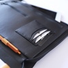 image:imageRhodia 168102C  Rhodiarama Small Leatherette Zipped Portfolio for Notepad or Tablet 195x255cm gusseted Tablet Pocket 2 Zipped Pockets Card Holder Pencil Holder  SageBlack