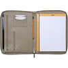 image:imageRhodia 168102C  Rhodiarama Small Leatherette Zipped Portfolio for Notepad or Tablet 195x255cm gusseted Tablet Pocket 2 Zipped Pockets Card Holder Pencil Holder  SageTaupe