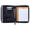 image:imageRhodia 168102C  Rhodiarama Small Leatherette Zipped Portfolio for Notepad or Tablet 195x255cm gusseted Tablet Pocket 2 Zipped Pockets Card Holder Pencil Holder  SageBlack