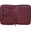 image:imageRhodia 168102C  Rhodiarama Small Leatherette Zipped Portfolio for Notepad or Tablet 195x255cm gusseted Tablet Pocket 2 Zipped Pockets Card Holder Pencil Holder  SageBurgundy