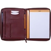 image:imageRhodia 168102C  Rhodiarama Small Leatherette Zipped Portfolio for Notepad or Tablet 195x255cm gusseted Tablet Pocket 2 Zipped Pockets Card Holder Pencil Holder  SageBurgundy