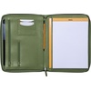 image:imageRhodia 168102C  Rhodiarama Small Leatherette Zipped Portfolio for Notepad or Tablet 195x255cm gusseted Tablet Pocket 2 Zipped Pockets Card Holder Pencil Holder  SageSage