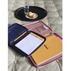 image:imageRhodia 168102C  Rhodiarama Small Leatherette Zipped Portfolio for Notepad or Tablet 195x255cm gusseted Tablet Pocket 2 Zipped Pockets Card Holder Pencil Holder  SageMidnight Blue