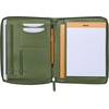 image:imageRhodia 168102C  Rhodiarama Small Leatherette Zipped Portfolio for Notepad or Tablet 195x255cm gusseted Tablet Pocket 2 Zipped Pockets Card Holder Pencil Holder  SageSage