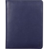 image:imageRhodia 168102C  Rhodiarama Small Leatherette Zipped Portfolio for Notepad or Tablet 195x255cm gusseted Tablet Pocket 2 Zipped Pockets Card Holder Pencil Holder  SageMidnight Blue