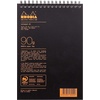 image:imageRhodia 16921C  Spiral Notebook Full Bound Notepad Black A5  Lined  80 Detachable Sheets  Clairefontaine Paper 90g  Polypro Cover Plastic  RhodiactiveA5