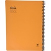 image:imageRhodia 193008 Classic Notebook Square Ruled 9 x 11 34 225 x 297 cm 160 Pages  80 Sheets 8mm Lined Ruled Margin Frame on Top Microperforated Sheets Orange Cover