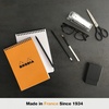image:imageRhodia 193468C  Spiral Notebook Full Binding Orange Notebook  A5  Ruled  160 Detachable Pages  Clairefontaine Paper 80 gm  Soft and Resistant Coated Card Cover  ClassicBlack