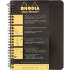 image:imageRhodia 193468C  Spiral Notebook Full Binding Orange Notebook  A5  Ruled  160 Detachable Pages  Clairefontaine Paper 80 gm  Soft and Resistant Coated Card Cover  ClassicBlack