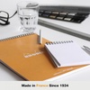 image:imageRhodia 193468C  Spiral Notebook Full Binding Orange Notebook  A5  Ruled  160 Detachable Pages  Clairefontaine Paper 80 gm  Soft and Resistant Coated Card Cover  ClassicBlack