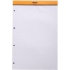 image:imageRhodia 202009C  Stapled Notepad N20 Black  A4  Small Squares  80 Detachable Sheets 4 Hole Punched  White Clairefontaine Paper 80 gm  Soft and Resistant Cover  BasicsOrange