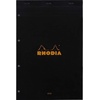 image:imageRhodia 202009C  Stapled Notepad N20 Black  A4  Small Squares  80 Detachable Sheets 4 Hole Punched  White Clairefontaine Paper 80 gm  Soft and Resistant Cover  BasicsBlack