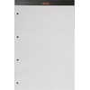 image:imageRhodia 202009C  Stapled Notepad N20 Black  A4  Small Squares  80 Detachable Sheets 4 Hole Punched  White Clairefontaine Paper 80 gm  Soft and Resistant Cover  BasicsBlack