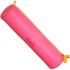 image:imageRhodia 318890C  Orange Rhodiarama Round Pencil Case  215 x 55 cm  Genuine Orange Stitching  Ivory Jersey Interior  Faux Leather  Storage for Pens Pencils Markers Small SuppliesRaspberry
