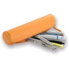 image:imageRhodia 318890C  Orange Rhodiarama Round Pencil Case  215 x 55 cm  Genuine Orange Stitching  Ivory Jersey Interior  Faux Leather  Storage for Pens Pencils Markers Small SuppliesOrange