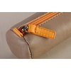 image:imageRhodia 318890C  Orange Rhodiarama Round Pencil Case  215 x 55 cm  Genuine Orange Stitching  Ivory Jersey Interior  Faux Leather  Storage for Pens Pencils Markers Small SuppliesTaupe