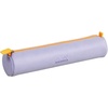 image:imageRhodia 318890C  Orange Rhodiarama Round Pencil Case  215 x 55 cm  Genuine Orange Stitching  Ivory Jersey Interior  Faux Leather  Storage for Pens Pencils Markers Small SuppliesIris