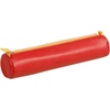 image:imageRhodia 318890C  Orange Rhodiarama Round Pencil Case  215 x 55 cm  Genuine Orange Stitching  Ivory Jersey Interior  Faux Leather  Storage for Pens Pencils Markers Small SuppliesPoppy