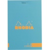 image:imageRhodia A5 Color Head Stapled Pad No16 Lined  ChocolateTurquoise Blue