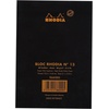 image:imageRhodia Classic Black Notepad graph  4 in x 6 in Pack of 3