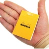 image:imageRhodia Head Stapled Pad No10 A8 Square ruling  Orangeorange