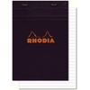 image:imageRhodia Head Stapled Pad No18 A4 Dot  Black 8 14 x 11 34 18559CBlack