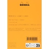 image:imageRhodia Memo Pad  11 Lined 3 X 4 18  80g Ultra Smooth PaperGlue Top Desk Pad  240 Removable SheetsNonSkid Cardboard Backing Fountain Pen Perfect