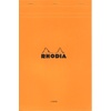 image:imageRhodia Notepad No12 A7 Lined  BlackOrange