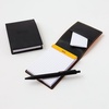 image:imageRhodia Notepad with Cover No12 33 x 47 inches 85 x 12 cm PU Leather Black Block Rodia No12 Orange Included80 Sheets 5 mm Grid RHODIA cf12pucvbk8512cm