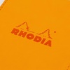 image:imageRhodia Notepad with Cover No12 33 x 47 inches 85 x 12 cm PU Leather Black Block Rodia No12 Orange Included80 Sheets 5 mm Grid RHODIA cf12pucvbkA6