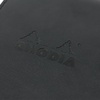 image:imageRhodia Notepad with Cover No12 33 x 47 inches 85 x 12 cm PU Leather Black Block Rodia No12 Orange Included80 Sheets 5 mm Grid RHODIA cf12pucvbkA7