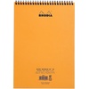 image:imageRhodia Orange Notepad 825X1175 Double Spiral Ruled Paper Pack of 5