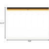 image:imageRhodia Ref 194041  Undated Weekly Desk Pad  Premium 80 GSM White Paper 16 12 x 12 18  60 Sheets121 x 165