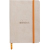 image:imageRhodia Rhodiarama SoftCover Notebook  72 Dots Sheets  4 x 5 12  Sapphire CoverBeige