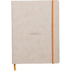 image:imageRhodia Rhodiarama SoftCover Notebook  72 Dots Sheets  4 x 5 12  Sapphire CoverBeige